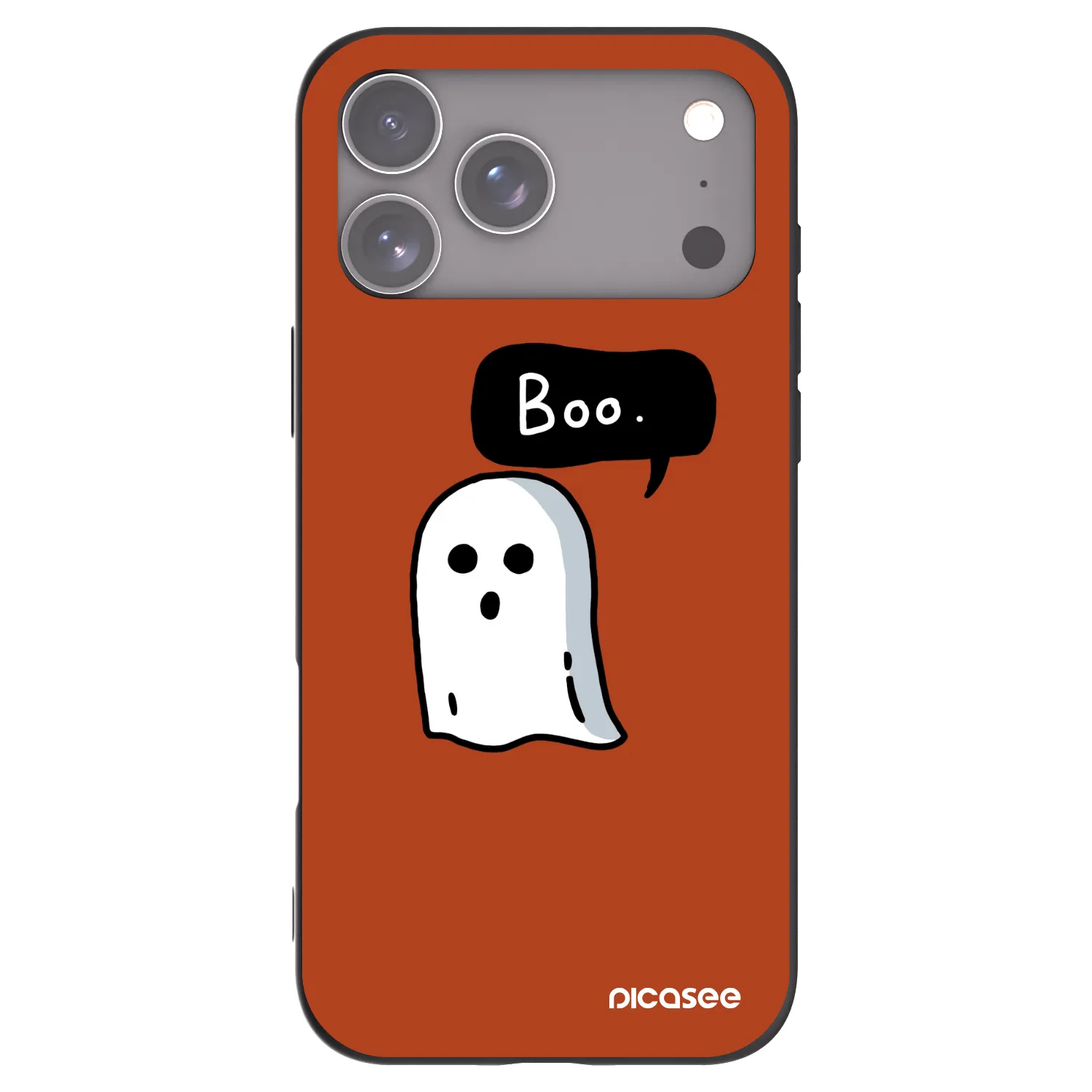 Picasee fekete szilikon tok az alábbi mobiltelefonokra Apple iPhone 17 Pro Max - Boo
