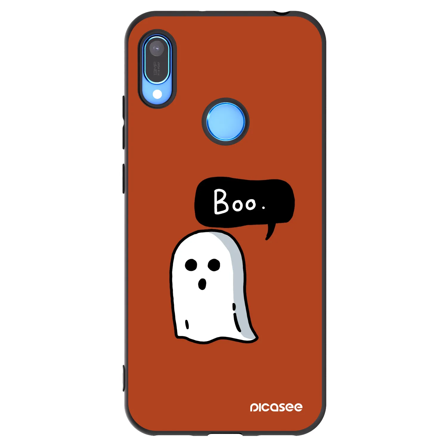 Picasee fekete szilikon tok az alábbi mobiltelefonokra Huawei Y6 2019 - Boo