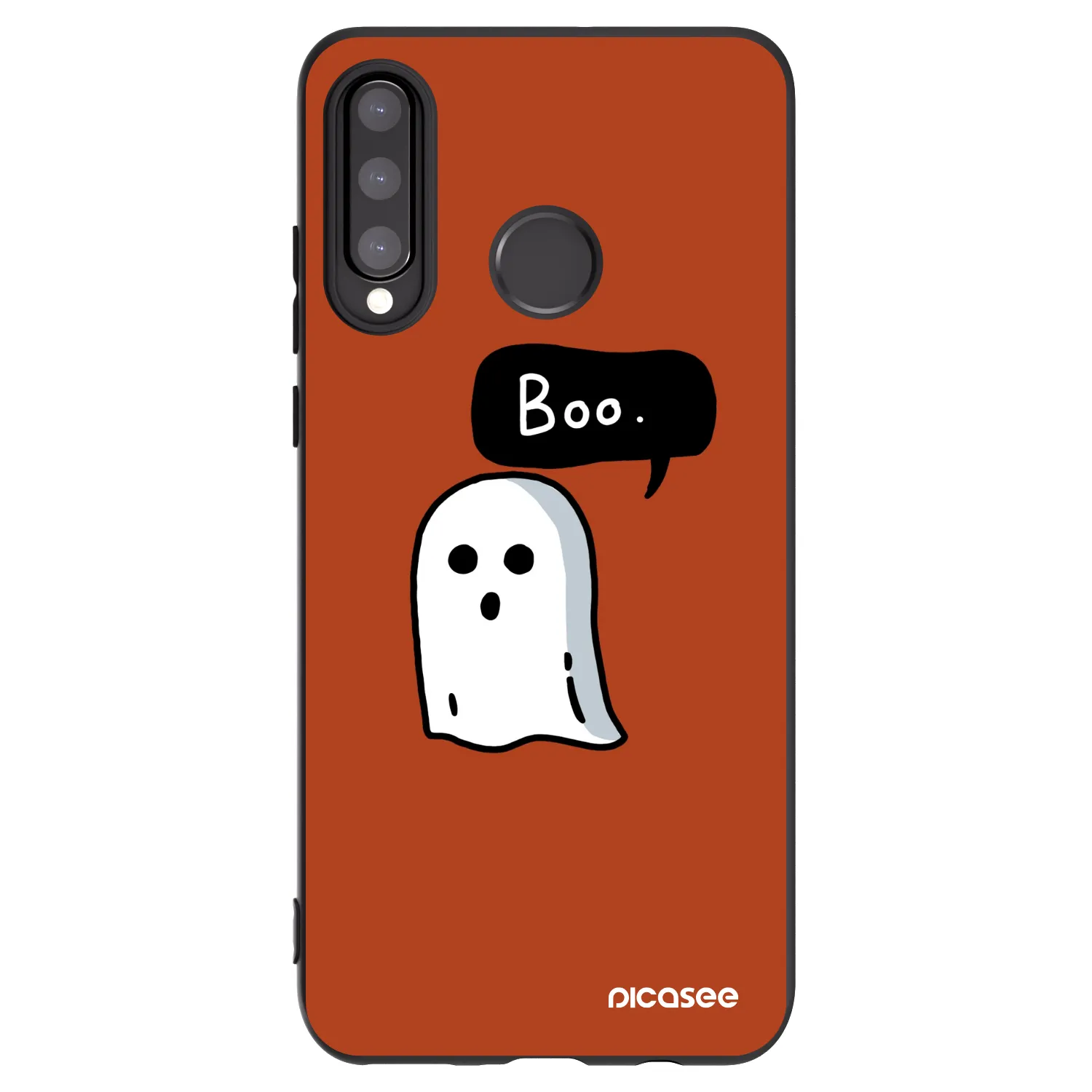 Picasee fekete szilikon tok az alábbi mobiltelefonokra Huawei P30 Lite - Boo