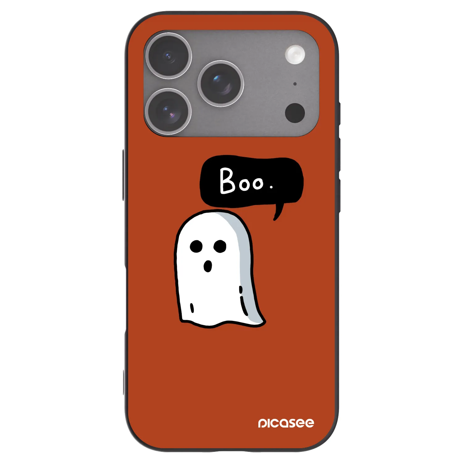 Picasee fekete szilikon tok az alábbi mobiltelefonokra Apple iPhone 18 Pro - Boo