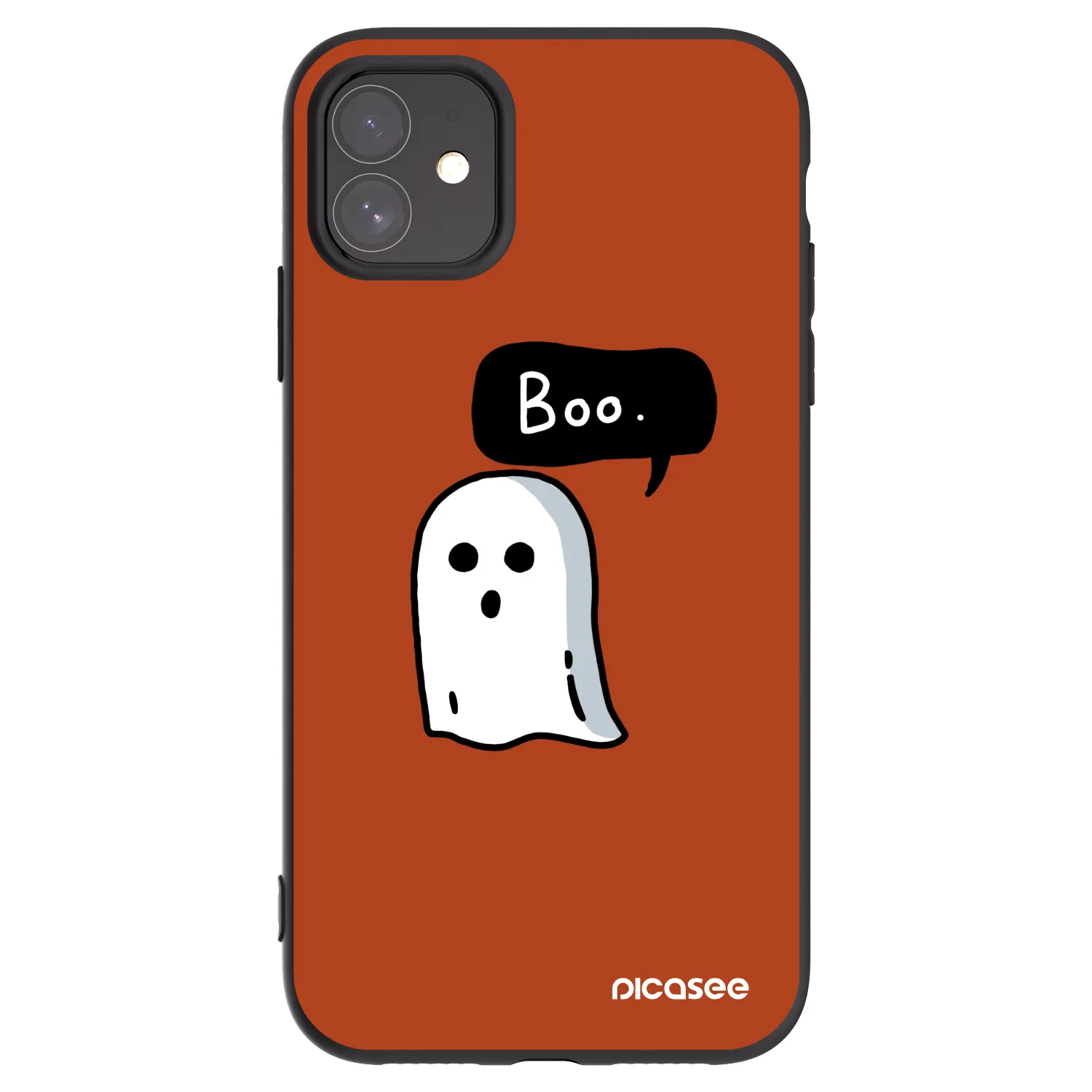 Picasee fekete szilikon tok az alábbi mobiltelefonokra Apple iPhone 11 - Boo