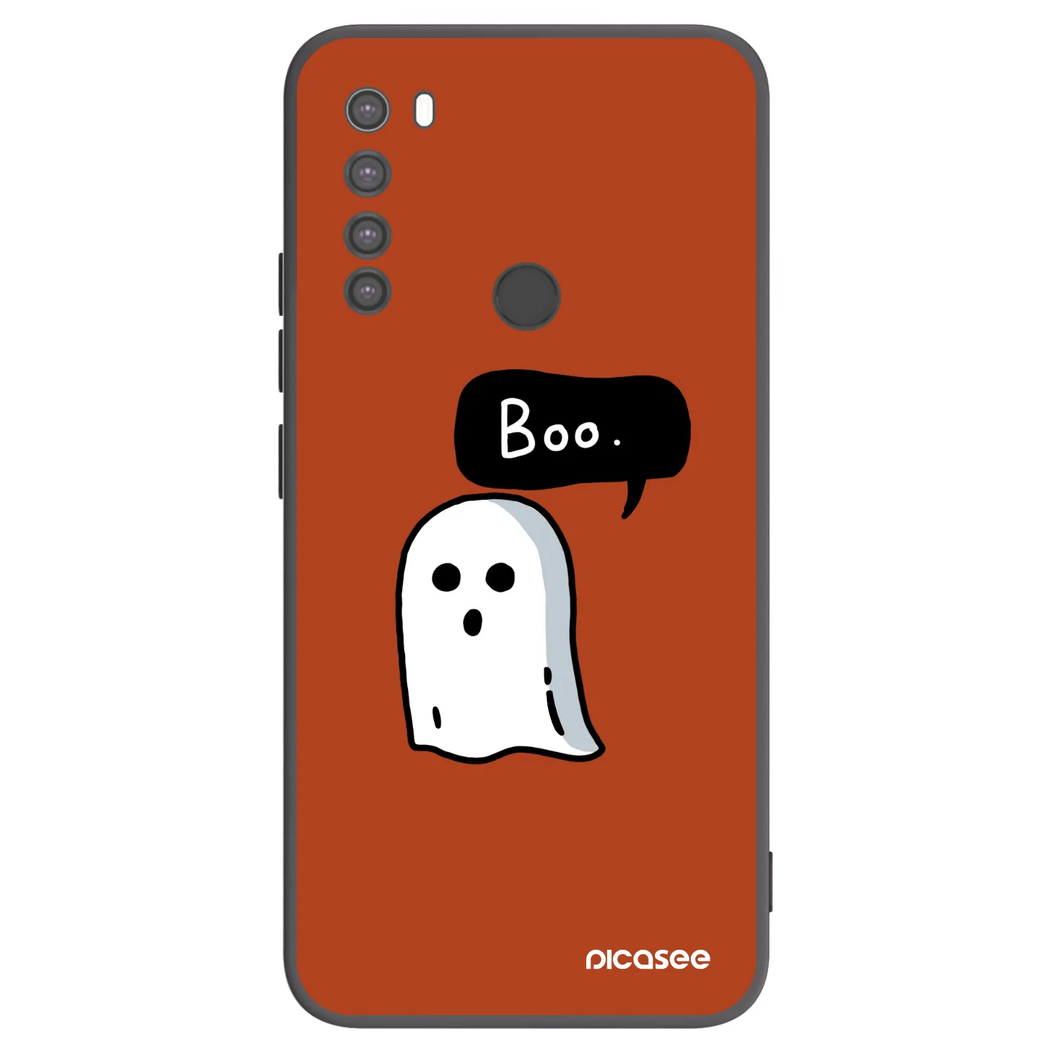 Picasee fekete szilikon tok az alábbi mobiltelefonokra Xiaomi Redmi Note 8 - Boo