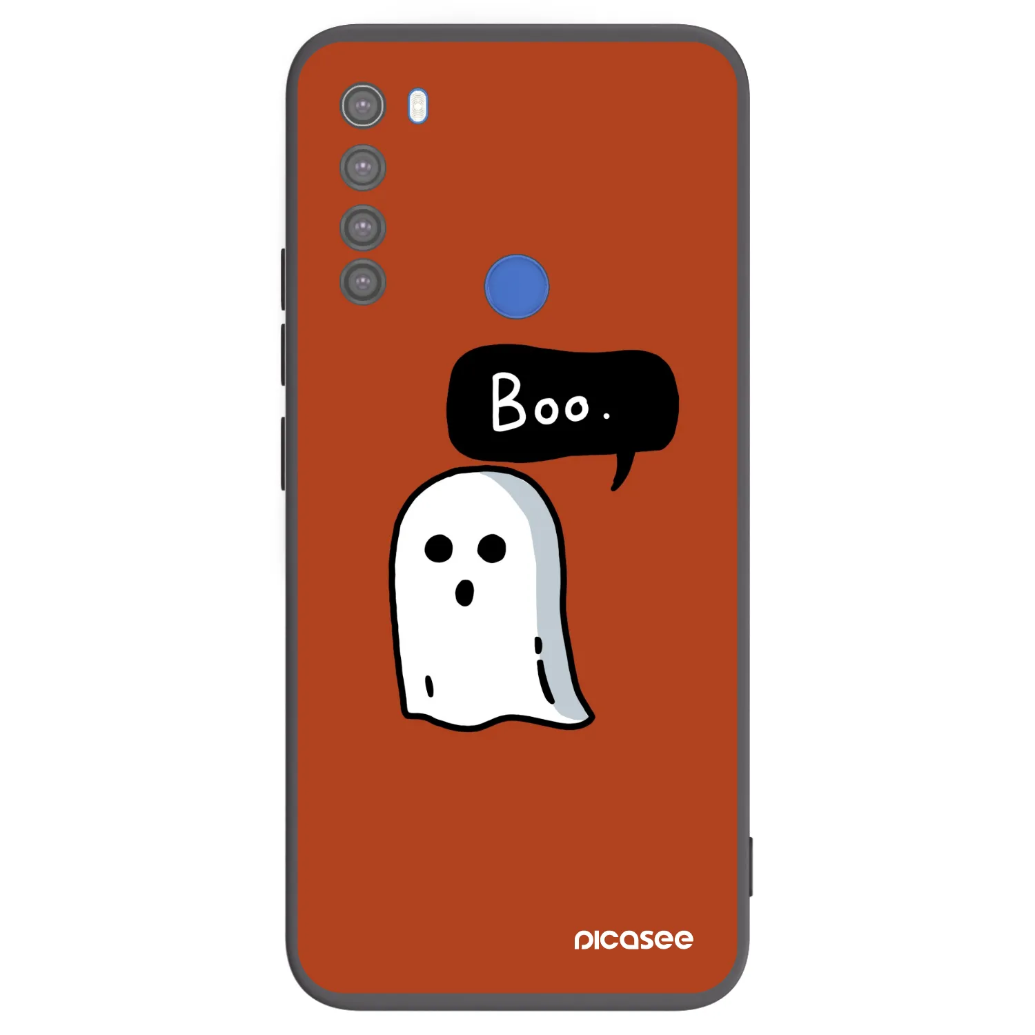Picasee fekete szilikon tok az alábbi mobiltelefonokra Xiaomi Redmi Note 8T - Boo