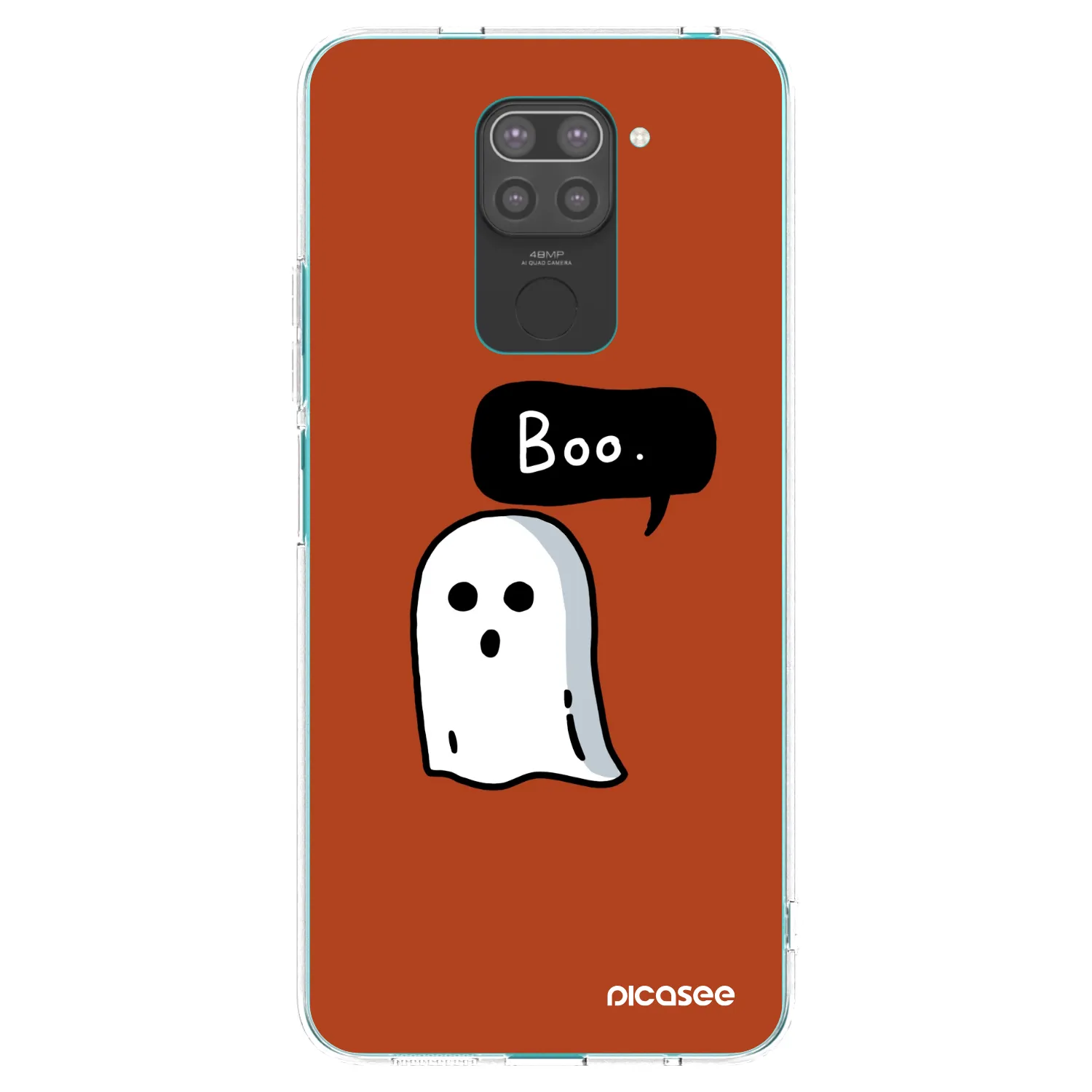 Picasee fekete szilikon tok az alábbi mobiltelefonokra Xiaomi Redmi Note 9 - Boo