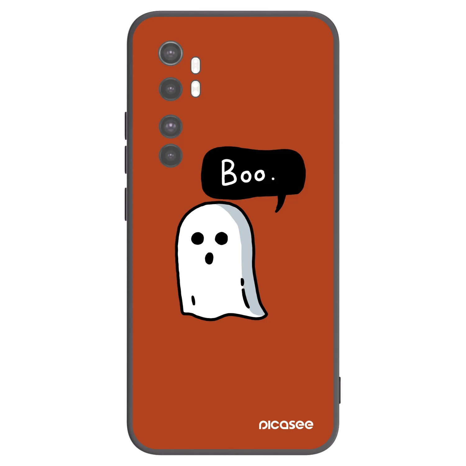 Picasee fekete szilikon tok az alábbi mobiltelefonokra Xiaomi Mi Note 10 Lite - Boo