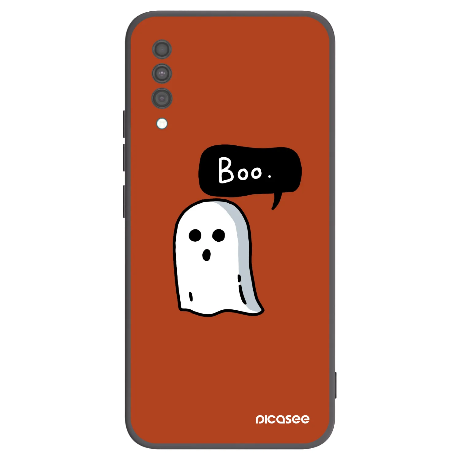 Picasee fekete szilikon tok az alábbi mobiltelefonokra Samsung Galaxy A30s A307F - Boo