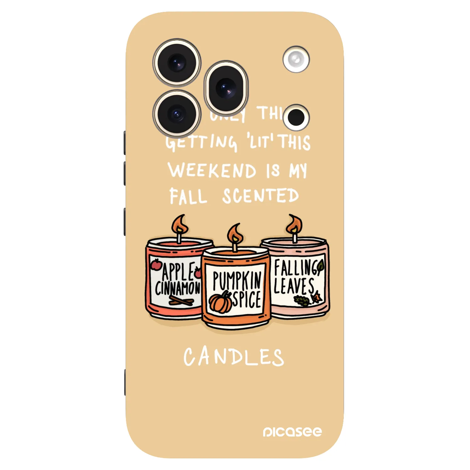 Picasee fekete szilikon tok az alábbi mobiltelefonokra Honor 600 Pro - Candles