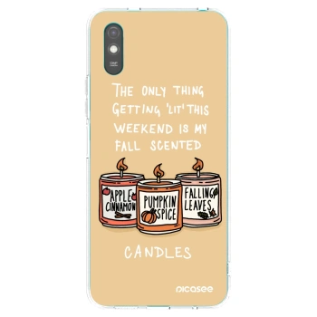 Picasee átlátszó szilikon tok az alábbi mobiltelefonokra Xiaomi Redmi 9AT - Candles