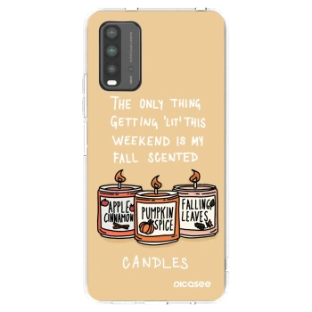 Picasee átlátszó szilikon tok az alábbi mobiltelefonokra Xiaomi Redmi 9T - Candles
