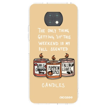 Picasee átlátszó szilikon tok az alábbi mobiltelefonokra Xiaomi Redmi Note 9T - Candles