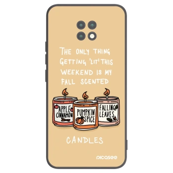 Picasee fekete szilikon tok az alábbi mobiltelefonokra Xiaomi Redmi Note 9T - Candles