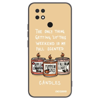 Picasee fekete szilikon tok az alábbi mobiltelefonokra Xiaomi Redmi 10C - Candles