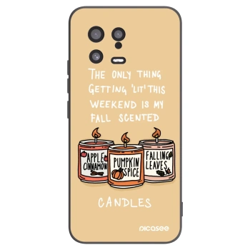 Picasee fekete szilikon tok az alábbi mobiltelefonokra Xiaomi 13 - Candles