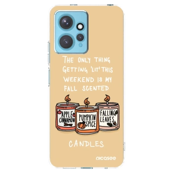 Picasee átlátszó szilikon tok az alábbi mobiltelefonokra Xiaomi Redmi Note 12 4G - Candles
