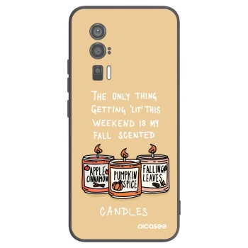 Picasee fekete szilikon tok az alábbi mobiltelefonokra Xiaomi Poco F5 Pro 5G - Candles