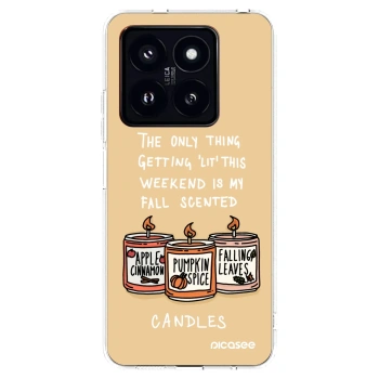 Picasee átlátszó szilikon tok az alábbi mobiltelefonokra Xiaomi 14 Pro - Candles