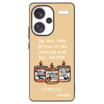 Picasee fekete szilikon tok az alábbi mobiltelefonokra Xiaomi Redmi Note 13 Pro+ 5G - Candles