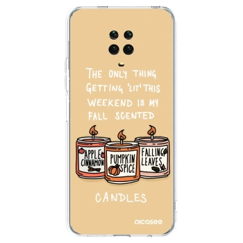 Picasee átlátszó szilikon tok az alábbi mobiltelefonokra Xiaomi Redmi Note 9S - Candles