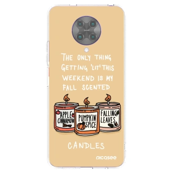 Picasee átlátszó szilikon tok az alábbi mobiltelefonokra Xiaomi Poco F2 Pro - Candles