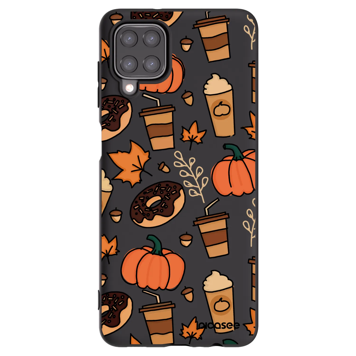Picasee fekete szilikon tok az alábbi mobiltelefonokra Samsung Galaxy M12 M127F - Fallovers