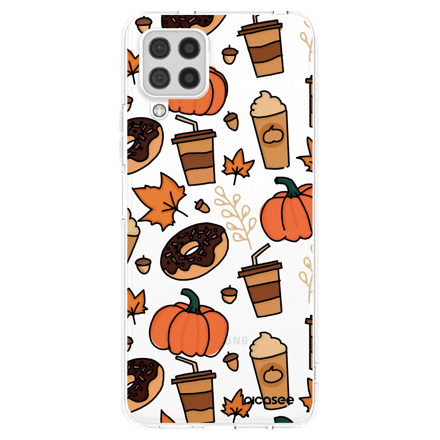 Picasee átlátszó szilikon tok az alábbi mobiltelefonokra Samsung Galaxy A22 A225F 4G - Fallovers