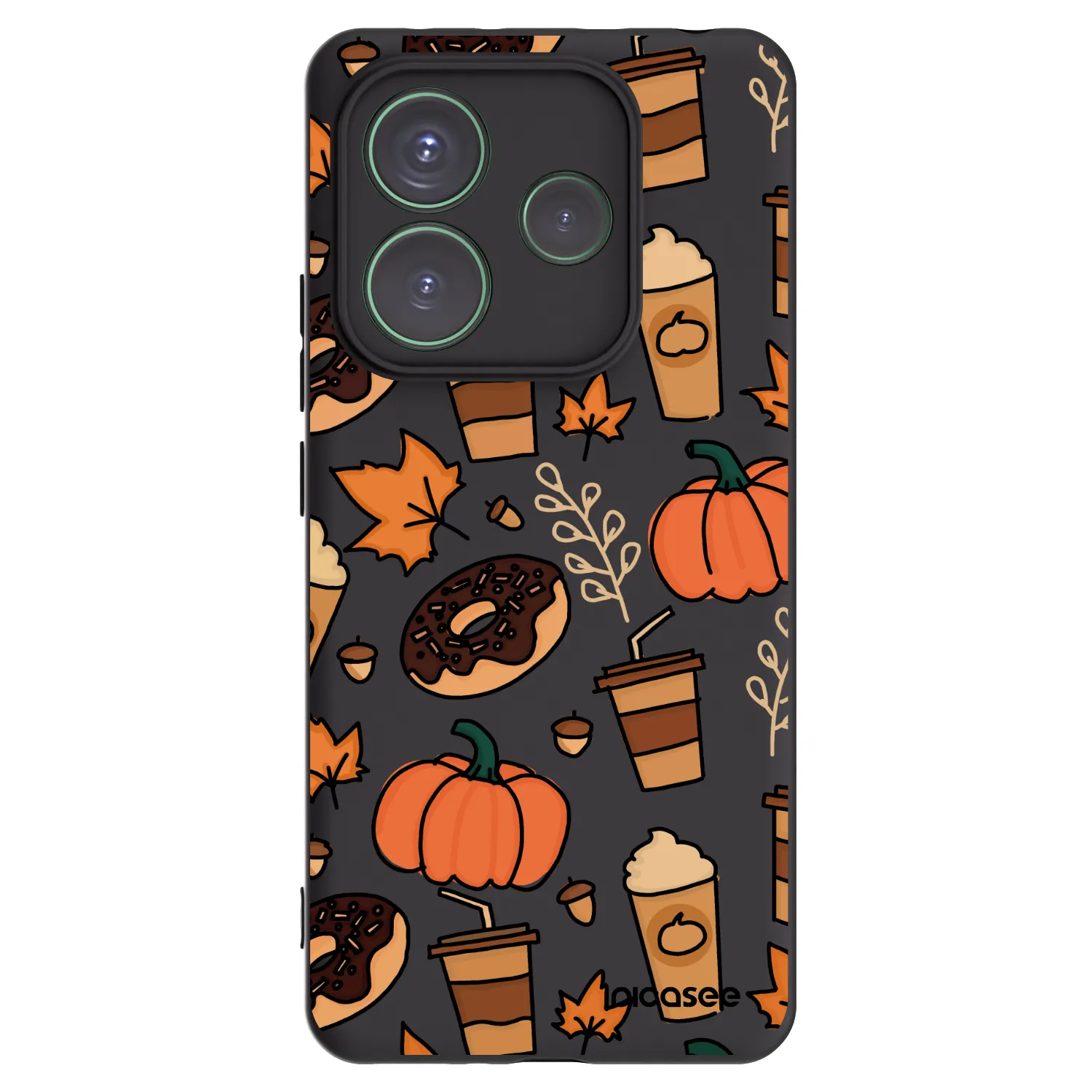 Picasee fekete szilikon tok az alábbi mobiltelefonokra Xiaomi Redmi Note 14 5G - Fallovers