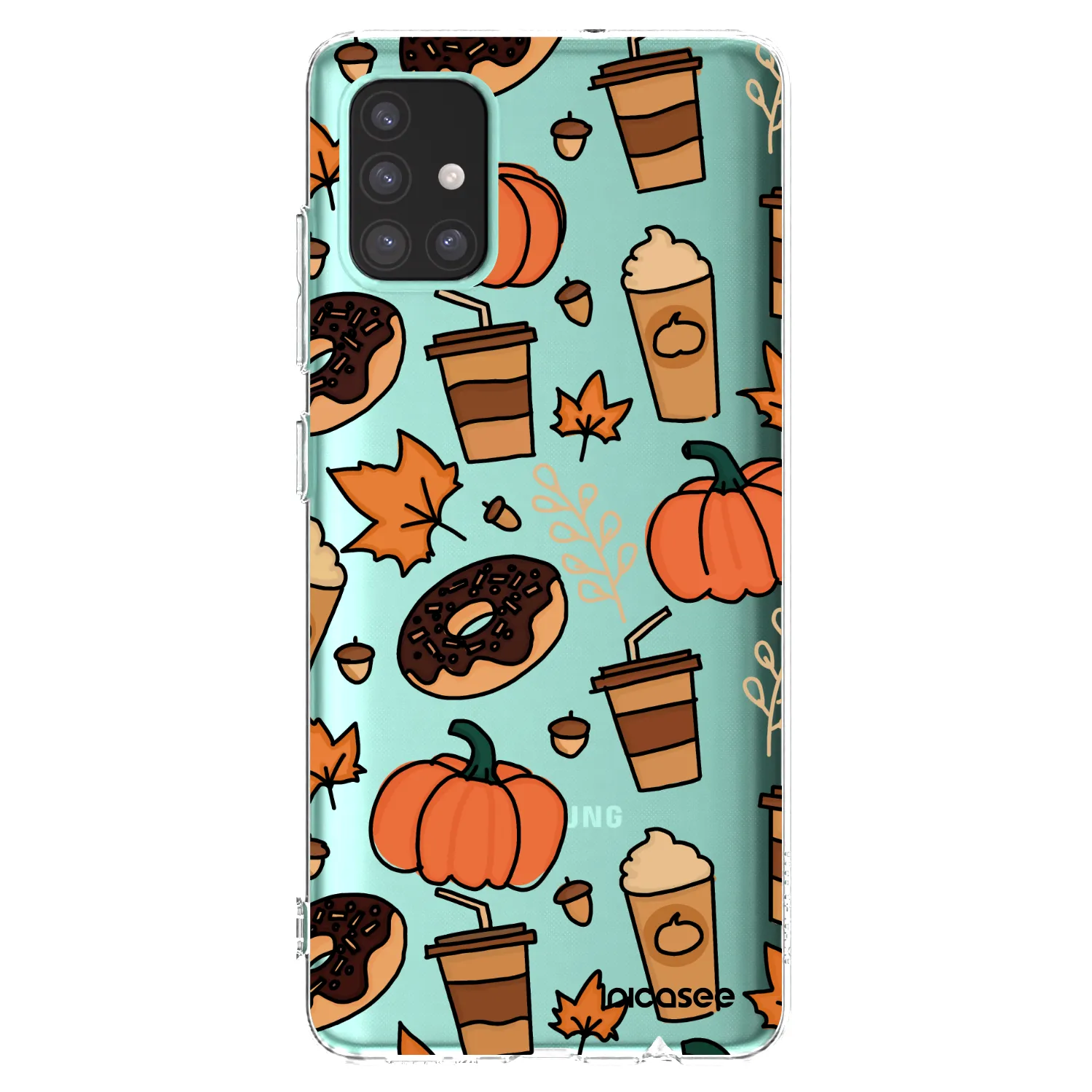 Picasee átlátszó szilikon tok az alábbi mobiltelefonokra Samsung Galaxy A51 A515F - Fallovers