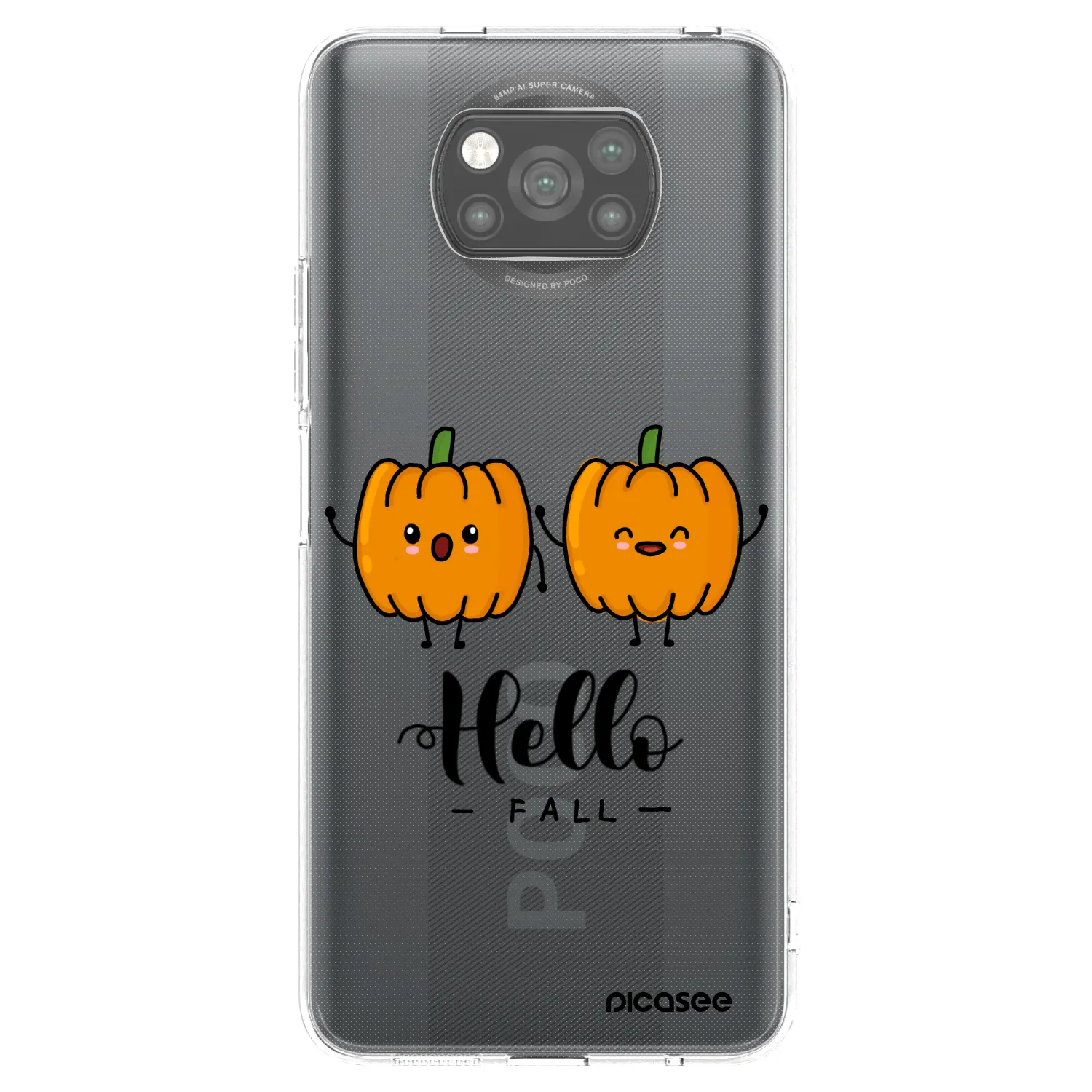 Picasee fekete szilikon tok az alábbi mobiltelefonokra Xiaomi Poco X3 - Hallo Fall