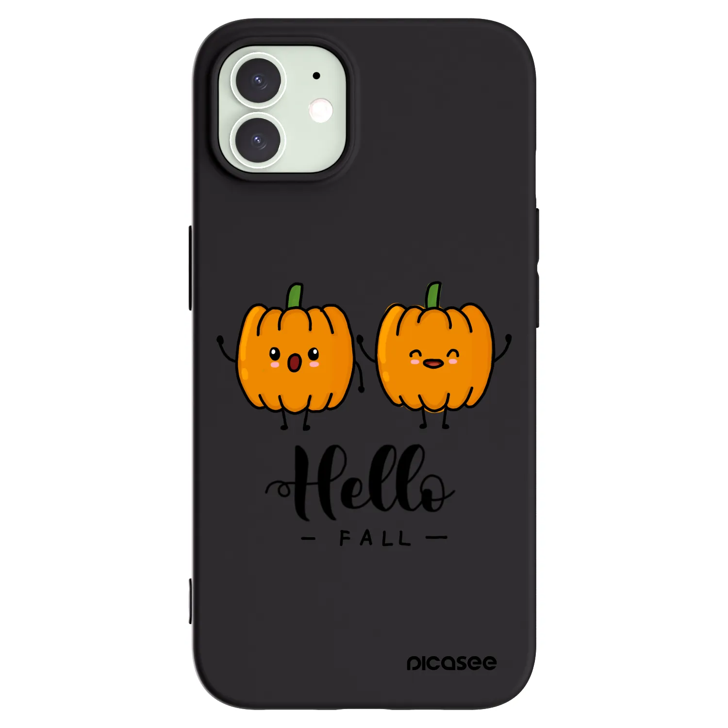 Picasee fekete szilikon tok az alábbi mobiltelefonokra Apple iPhone 12 - Hallo Fall