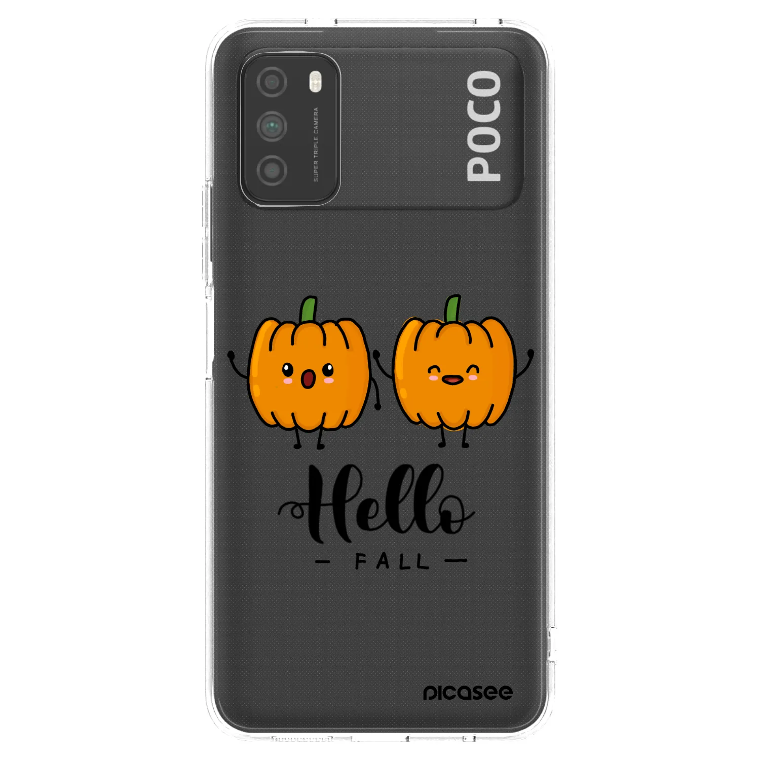 Picasee átlátszó szilikon tok az alábbi mobiltelefonokra Xiaomi Poco M3 - Hallo Fall