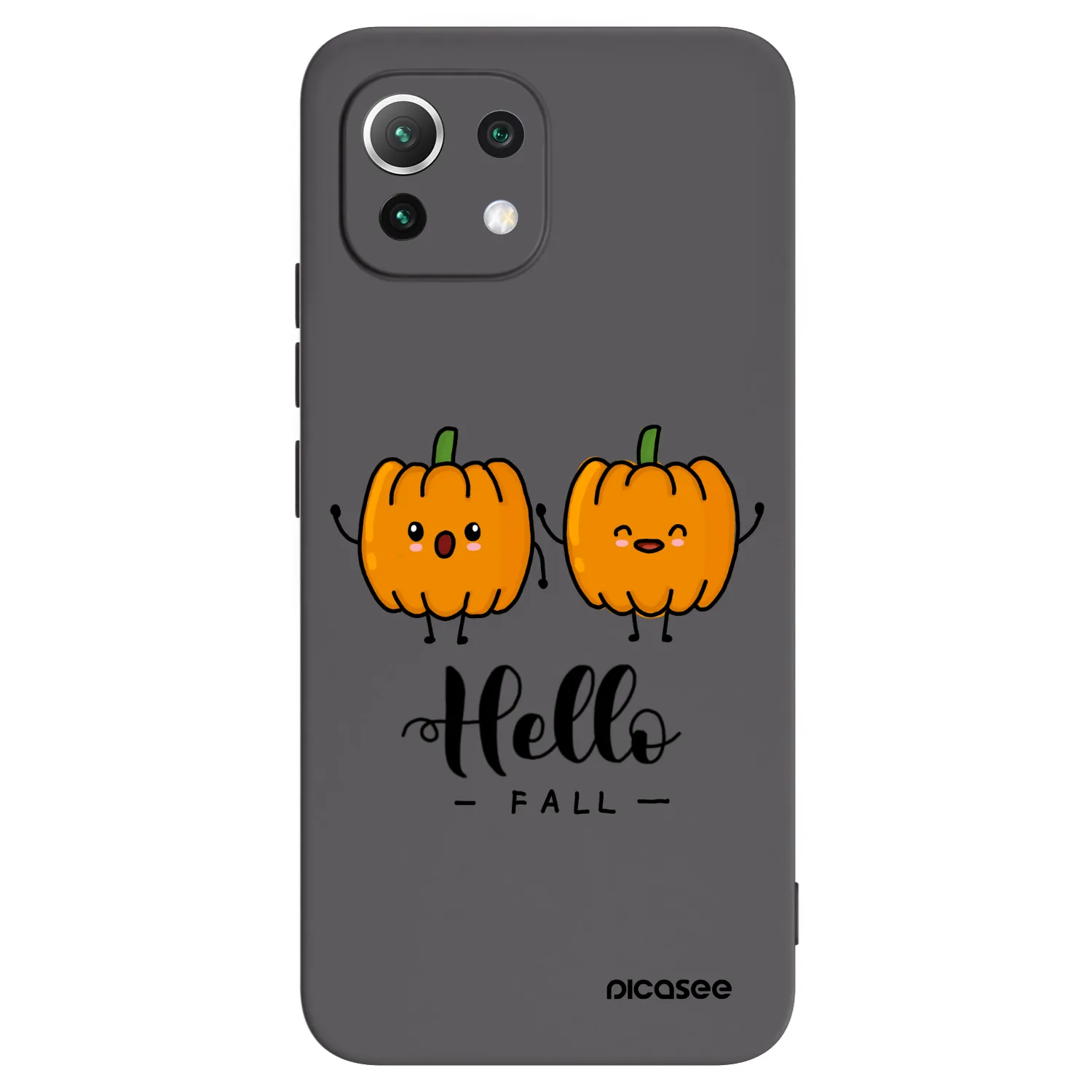Picasee fekete szilikon tok az alábbi mobiltelefonokra Xiaomi Mi 11 Lite - Hallo Fall