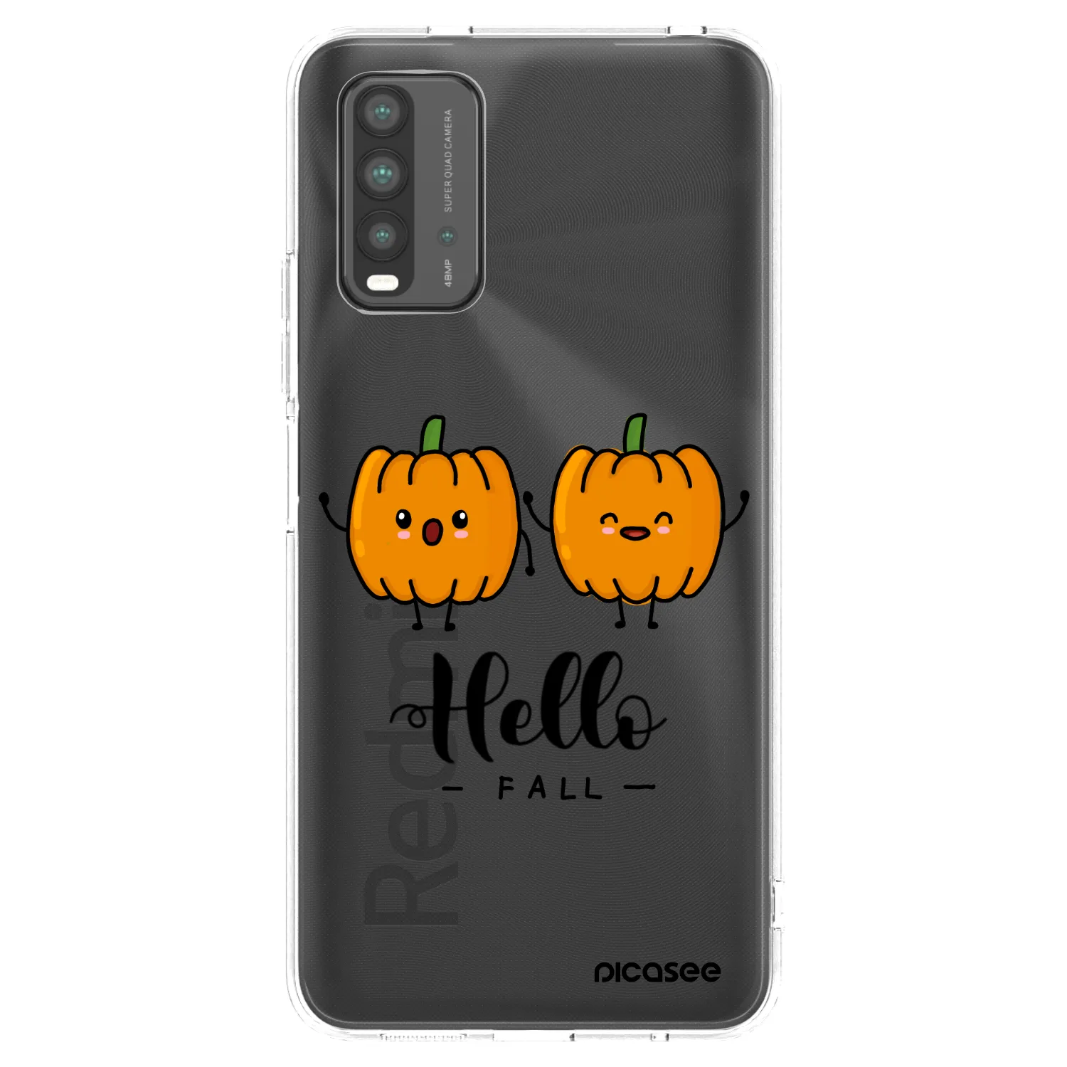 Picasee fekete szilikon tok az alábbi mobiltelefonokra Xiaomi Redmi 9T - Hallo Fall