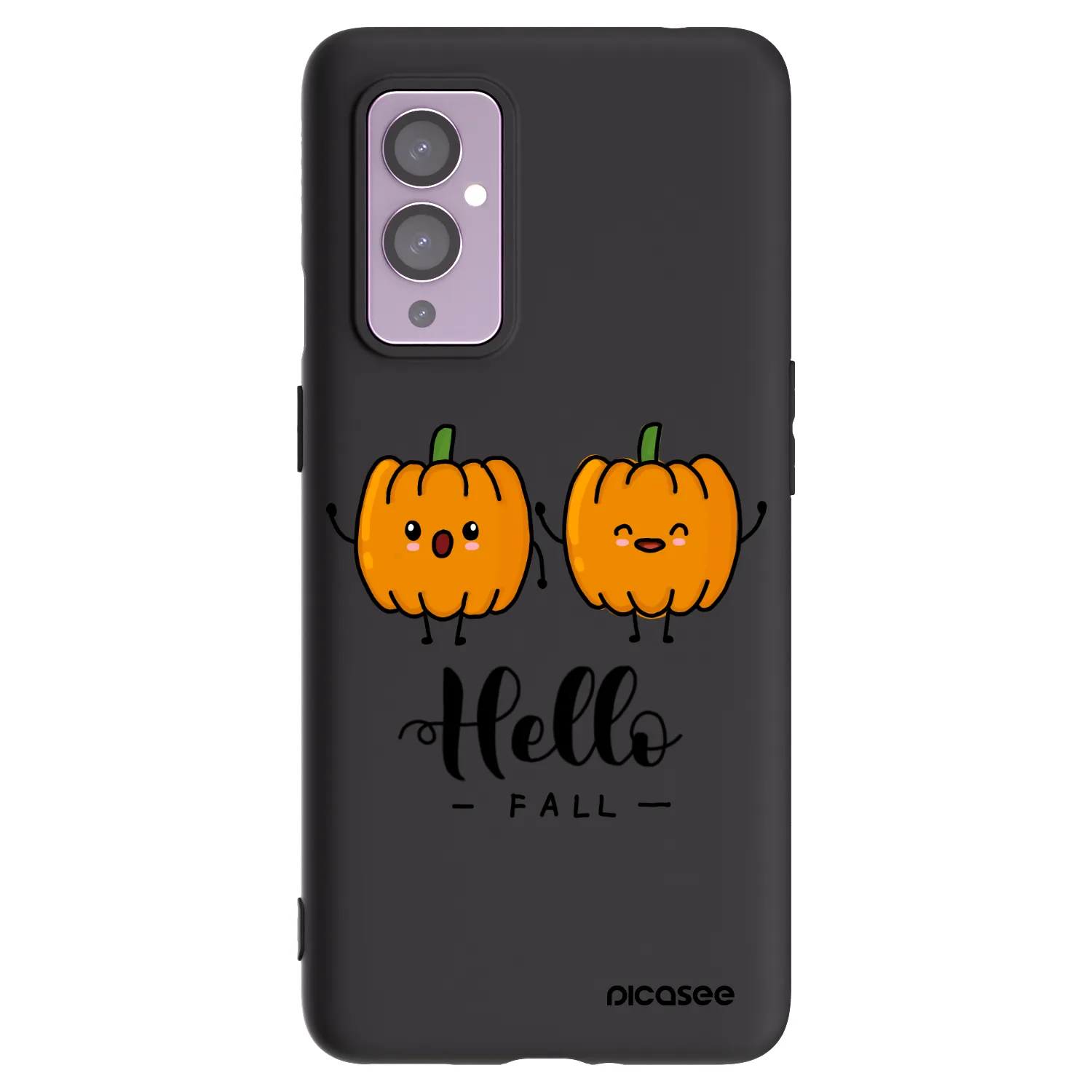 Picasee fekete szilikon tok az alábbi mobiltelefonokra OnePlus 9 - Hallo Fall