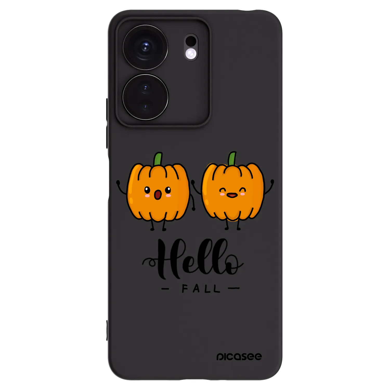 Picasee fekete szilikon tok az alábbi mobiltelefonokra Xiaomi Redmi 13C 4G - Hallo Fall