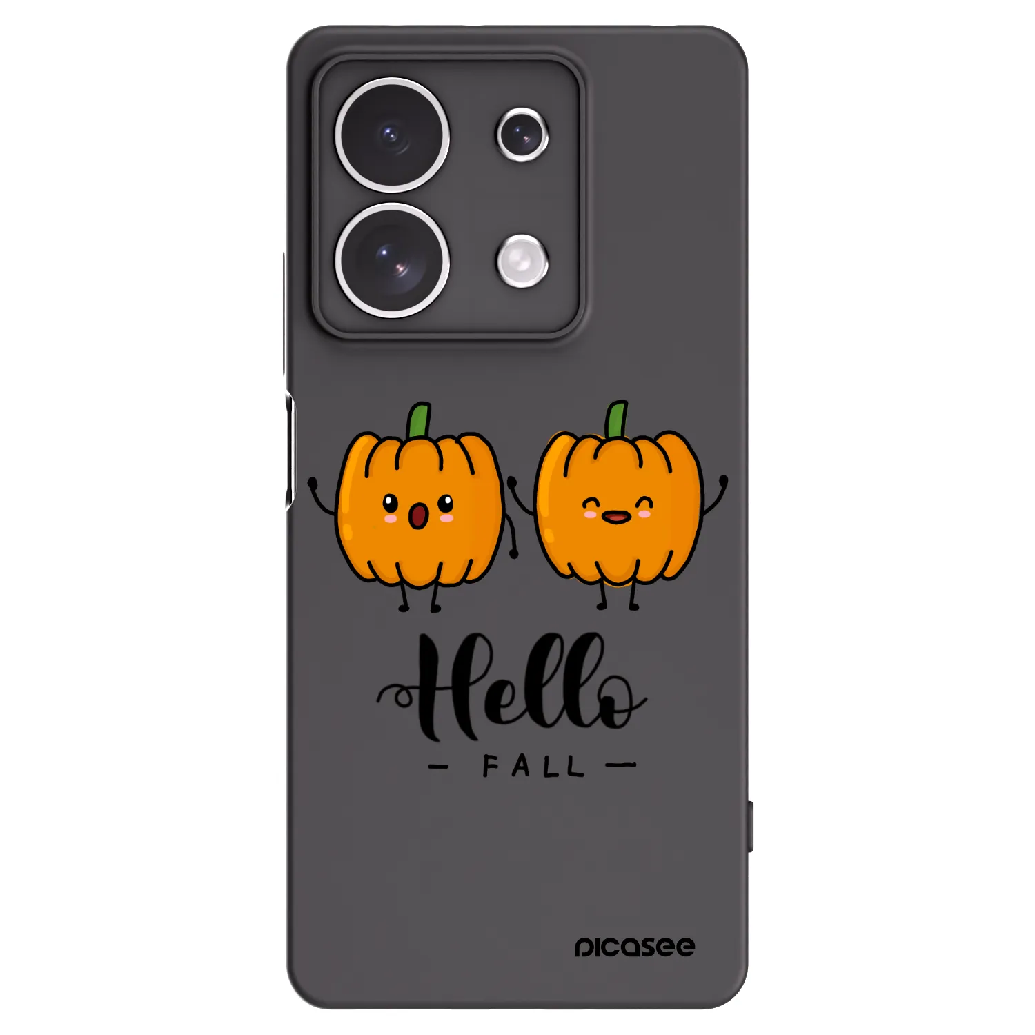 Picasee fekete szilikon tok az alábbi mobiltelefonokra Xiaomi Redmi Note 13 4G - Hallo Fall