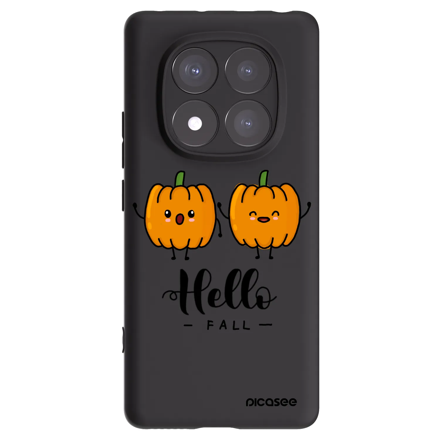 Picasee fekete szilikon tok az alábbi mobiltelefonokra Xiaomi Redmi Note 14 Pro 5G - Hallo Fall
