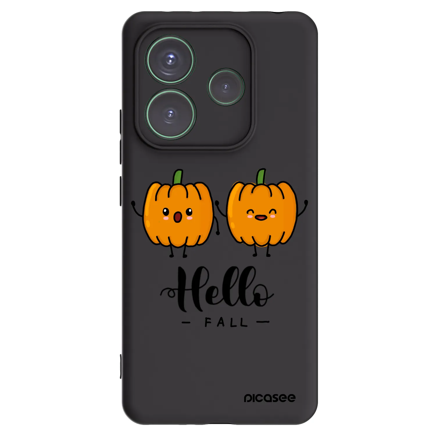 Picasee fekete szilikon tok az alábbi mobiltelefonokra Xiaomi Redmi Note 14 5G - Hallo Fall