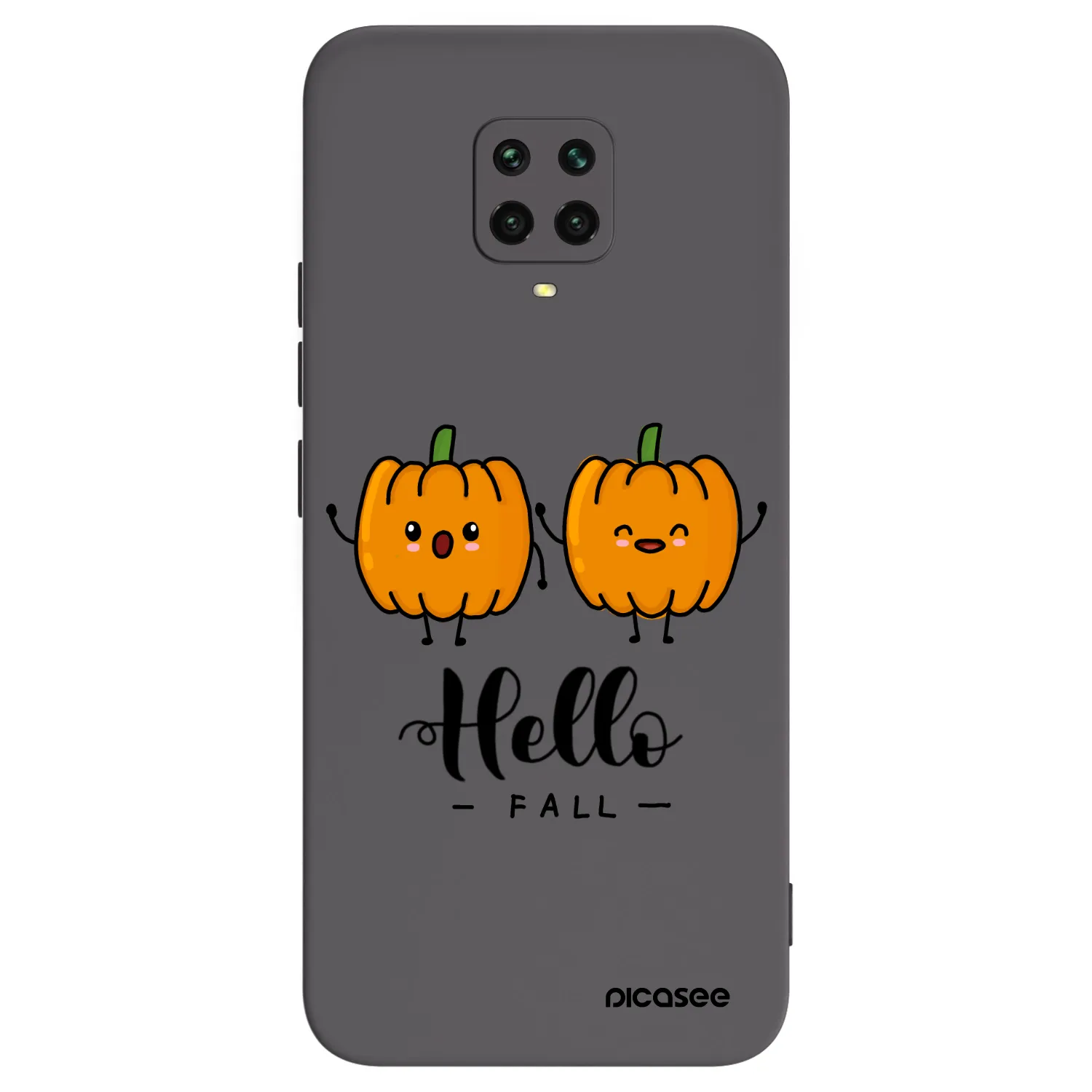 Picasee fekete szilikon tok az alábbi mobiltelefonokra Xiaomi Redmi Note 9S - Hallo Fall