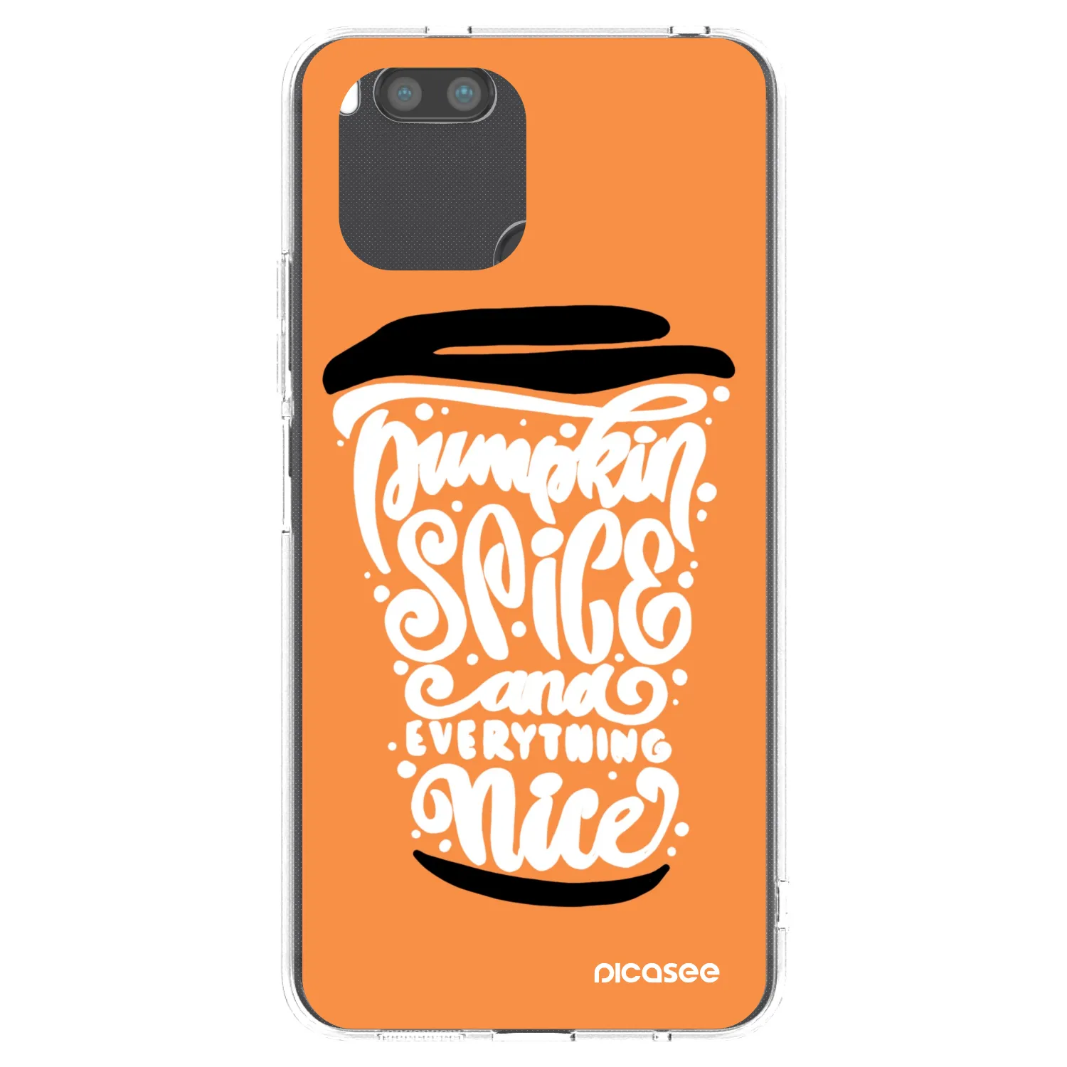 Picasee átlátszó szilikon tok az alábbi mobiltelefonokra Xiaomi Redmi A1 - Pumpkin coffee
