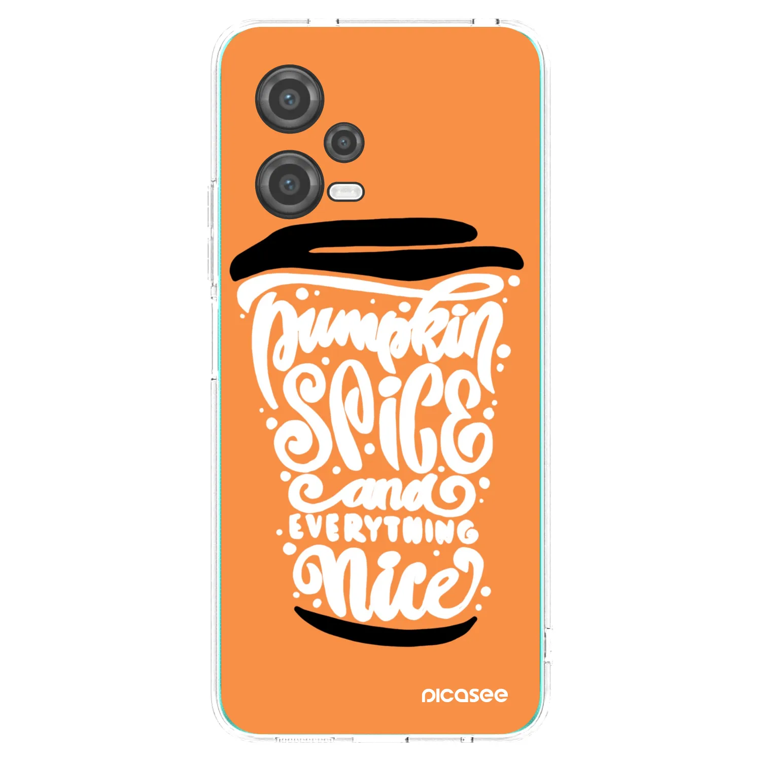 Picasee átlátszó szilikon tok az alábbi mobiltelefonokra Xiaomi Poco X5 - Pumpkin coffee