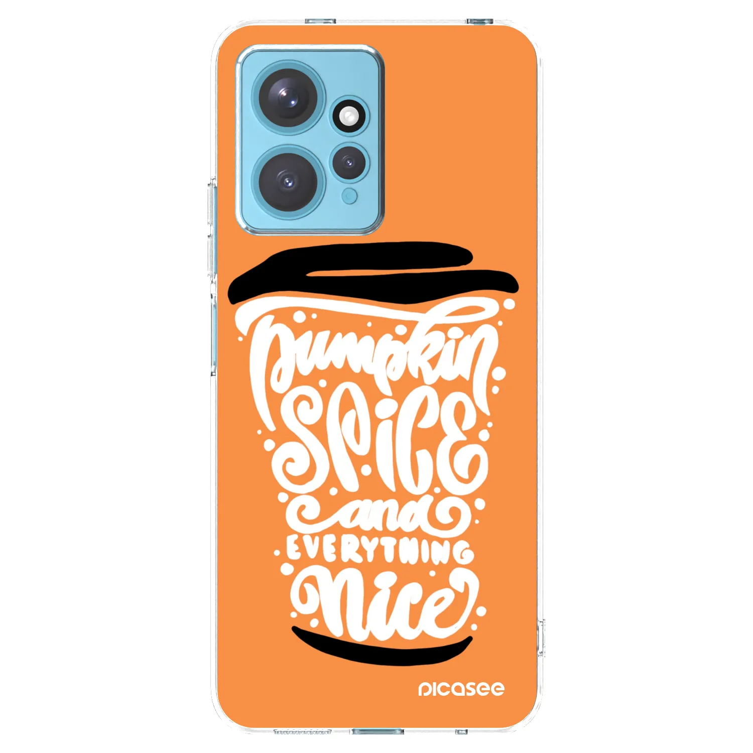 Picasee átlátszó szilikon tok az alábbi mobiltelefonokra Xiaomi Redmi Note 12 4G - Pumpkin coffee