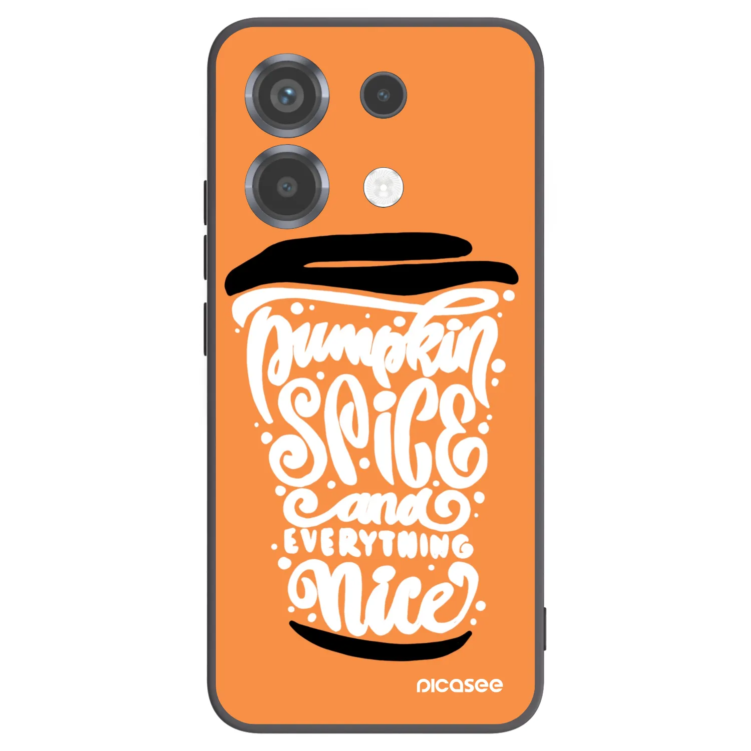 Picasee fekete szilikon tok az alábbi mobiltelefonokra Xiaomi Poco X6 - Pumpkin coffee