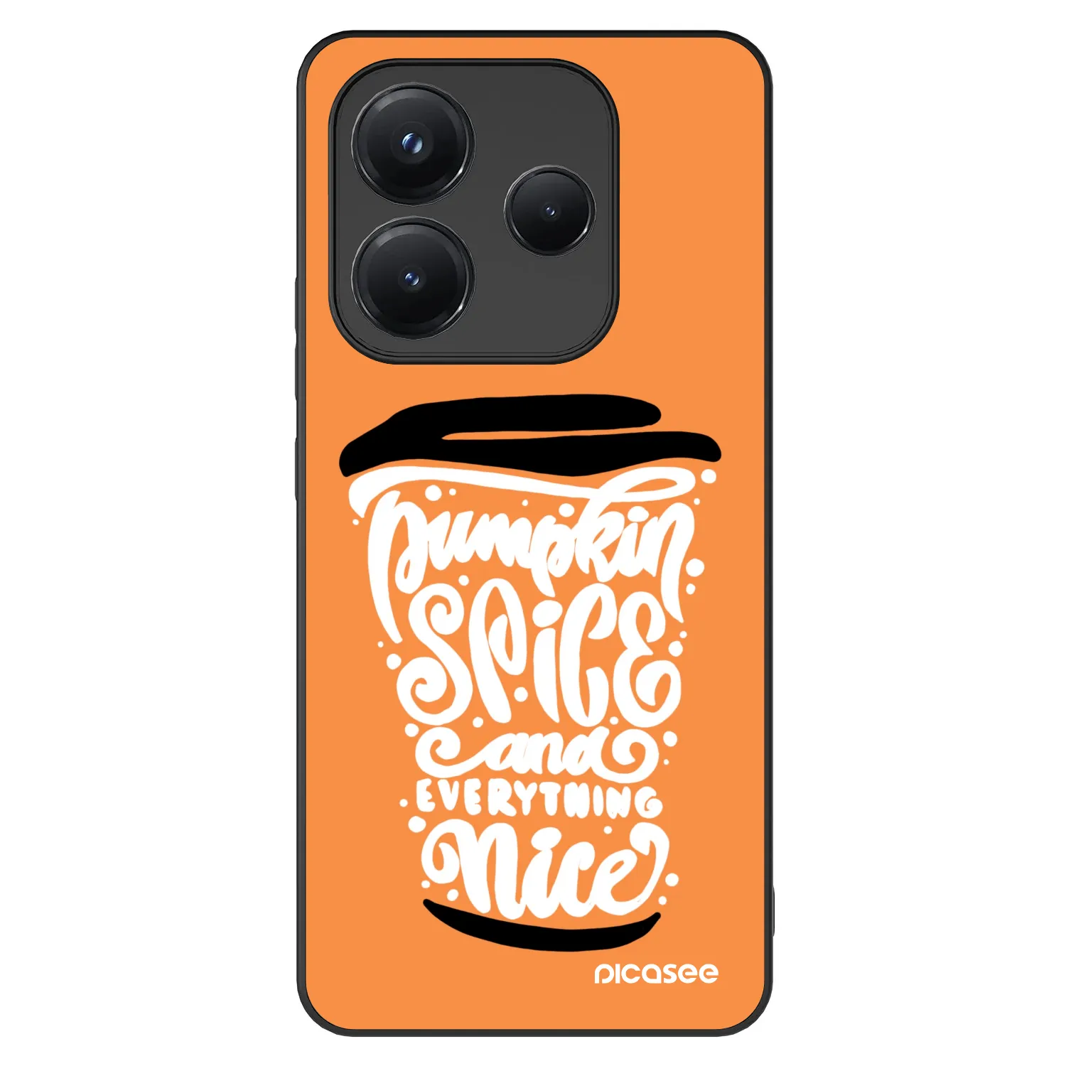Picasee ULTIMATE CASE Xiaomi Redmi Note 14 5G - készülékre - Pumpkin coffee