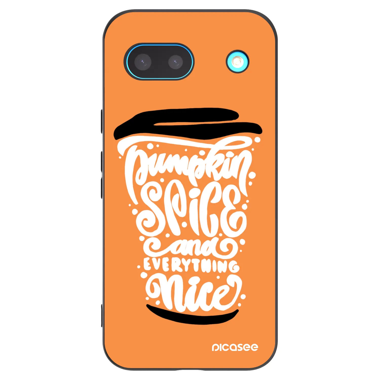 Picasee fekete szilikon tok az alábbi mobiltelefonokra Google Pixel 8 - Pumpkin coffee