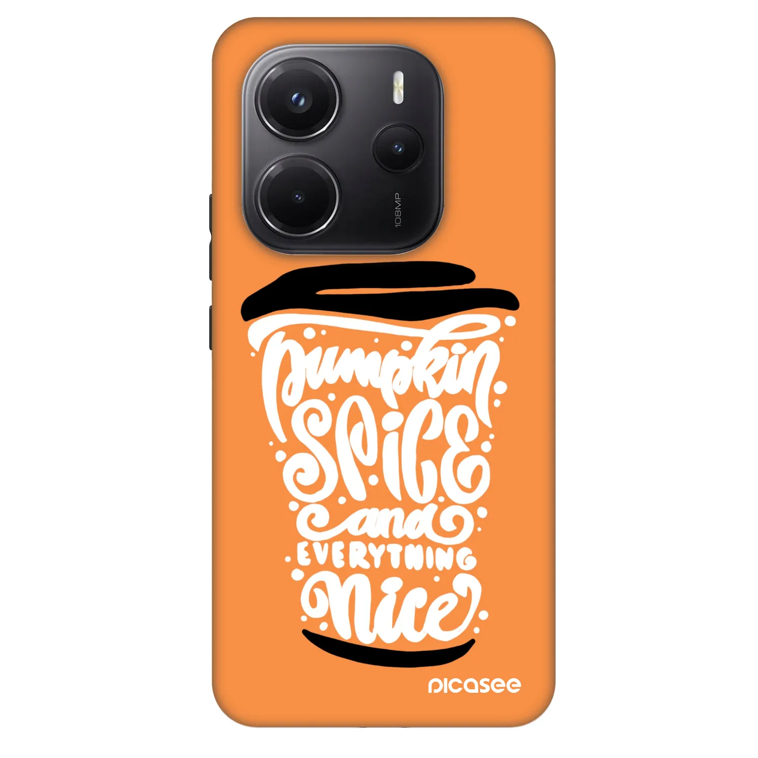 Picasee Fashion Case Xiaomi Redmi Note 14 5G - Pumpkin coffee