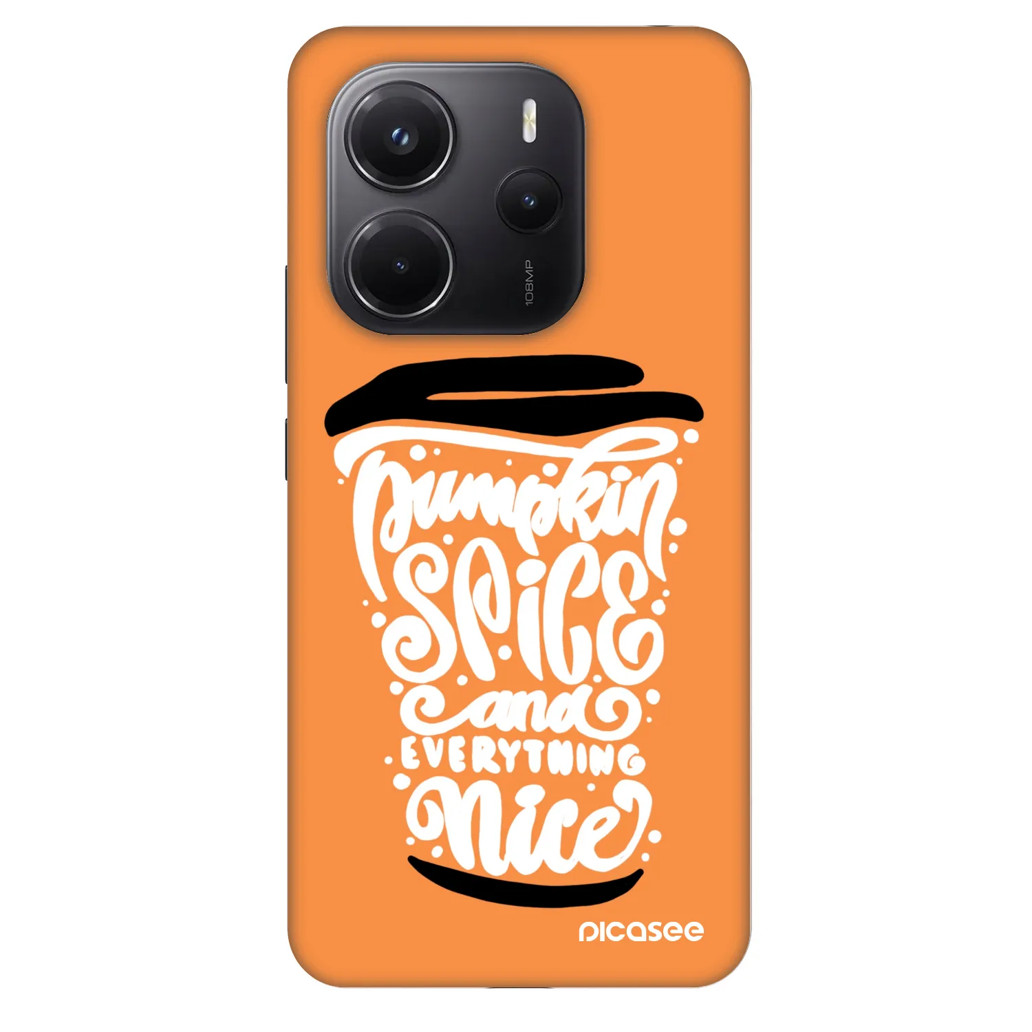Picasee Fashion Case Xiaomi Redmi Note 14 4G - Pumpkin coffee