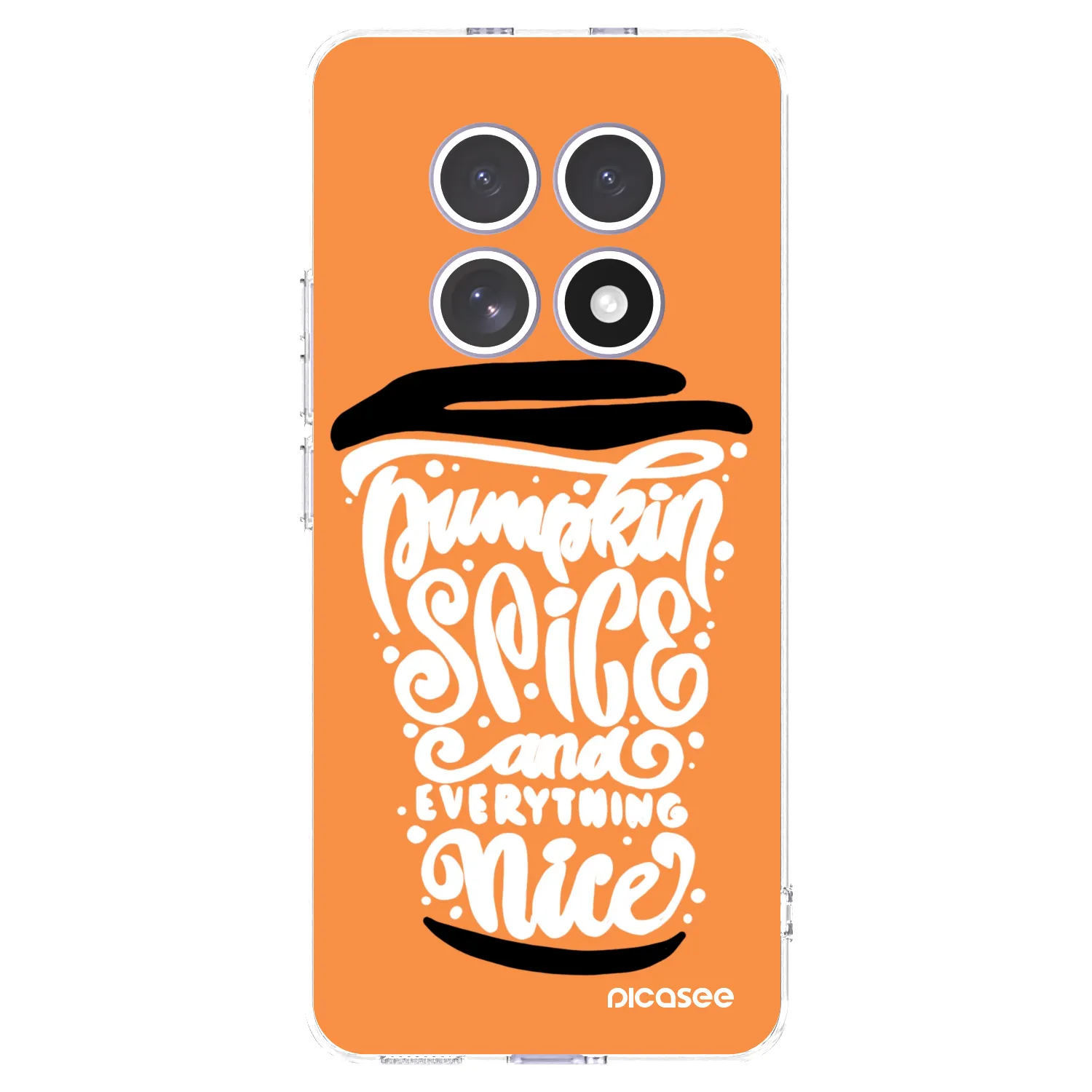 Picasee átlátszó szilikon tok az alábbi mobiltelefonokra Xiaomi Redmi Note 15 4G - Pumpkin coffee