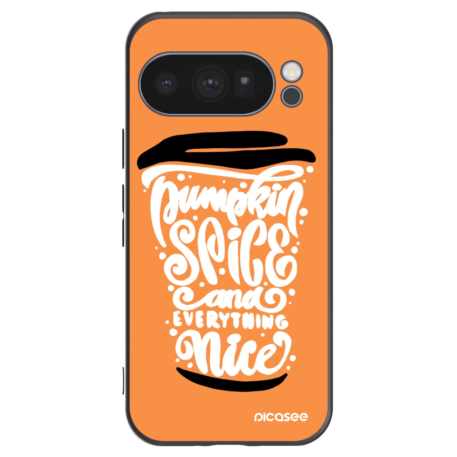 Picasee fekete szilikon tok az alábbi mobiltelefonokra Google Pixel 10 Pro - Pumpkin coffee