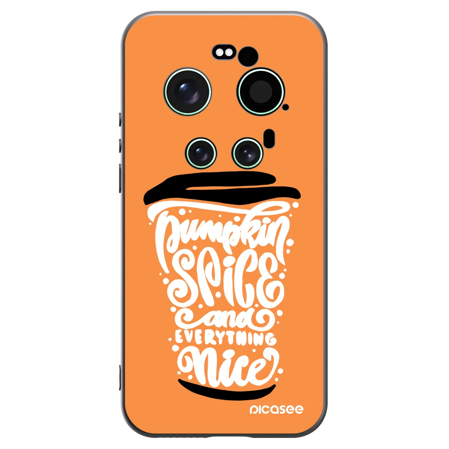 Picasee fekete szilikon tok az alábbi mobiltelefonokra Xiaomi 17 Ultra - Pumpkin coffee