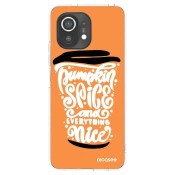 Picasee átlátszó szilikon tok az alábbi mobiltelefonokra Xiaomi Mi 11 - Pumpkin coffee